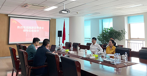 濟(jì)南高新區(qū)黨工委委員、管委會(huì)副主任張磊蒞臨和普威視參觀調(diào)研